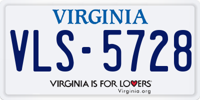 VA license plate VLS5728
