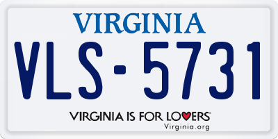VA license plate VLS5731
