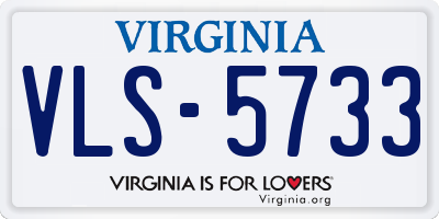 VA license plate VLS5733