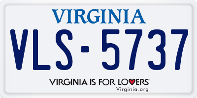 VA license plate VLS5737