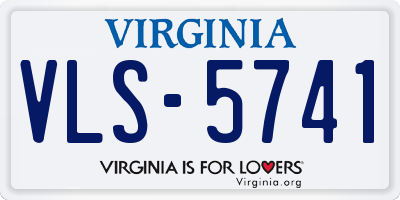 VA license plate VLS5741