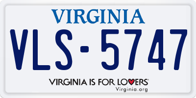 VA license plate VLS5747