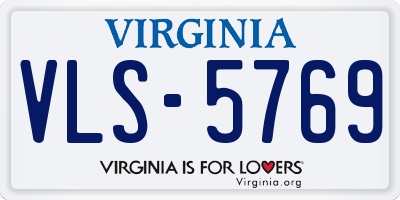 VA license plate VLS5769