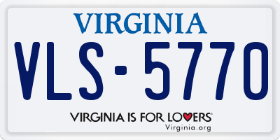 VA license plate VLS5770