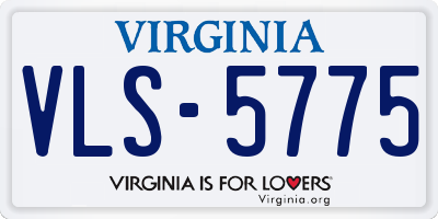 VA license plate VLS5775