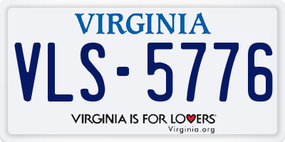 VA license plate VLS5776