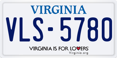 VA license plate VLS5780