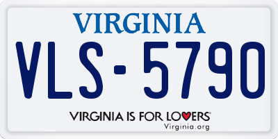 VA license plate VLS5790