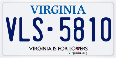 VA license plate VLS5810