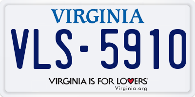 VA license plate VLS5910