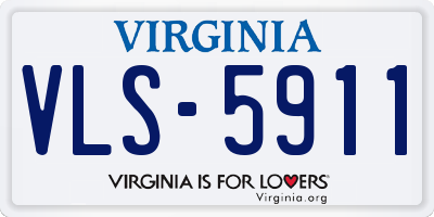 VA license plate VLS5911