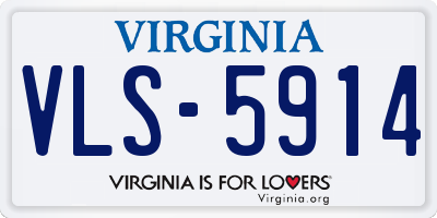 VA license plate VLS5914