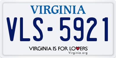 VA license plate VLS5921