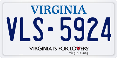 VA license plate VLS5924