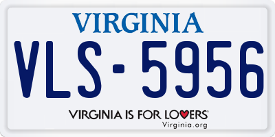 VA license plate VLS5956