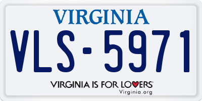 VA license plate VLS5971