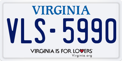 VA license plate VLS5990