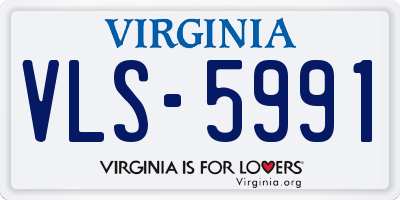 VA license plate VLS5991