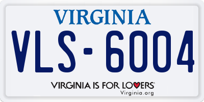 VA license plate VLS6004