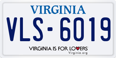 VA license plate VLS6019