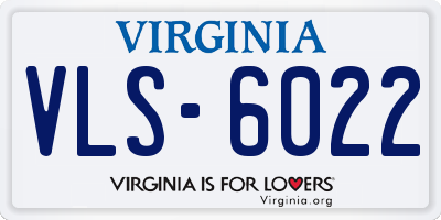 VA license plate VLS6022