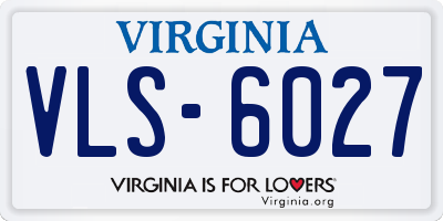 VA license plate VLS6027