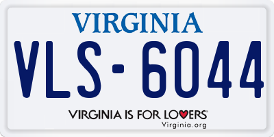 VA license plate VLS6044