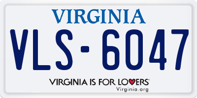 VA license plate VLS6047