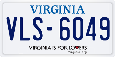 VA license plate VLS6049