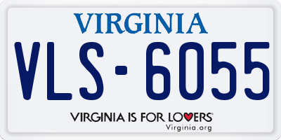 VA license plate VLS6055