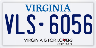 VA license plate VLS6056