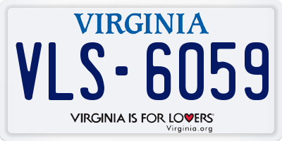 VA license plate VLS6059