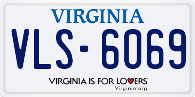 VA license plate VLS6069