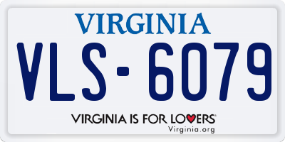 VA license plate VLS6079