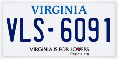 VA license plate VLS6091