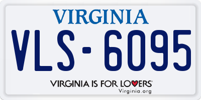 VA license plate VLS6095