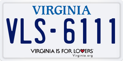 VA license plate VLS6111