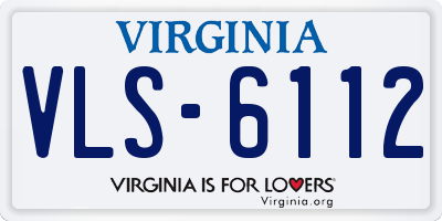 VA license plate VLS6112