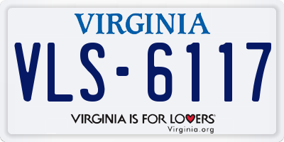 VA license plate VLS6117