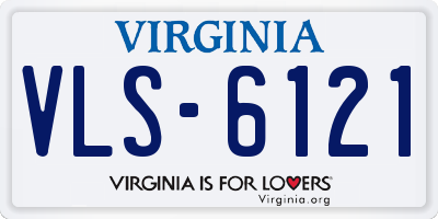 VA license plate VLS6121