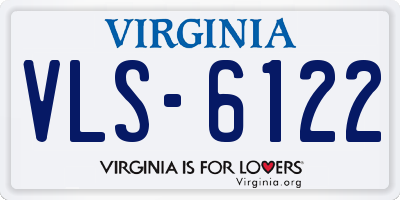 VA license plate VLS6122