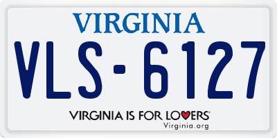VA license plate VLS6127