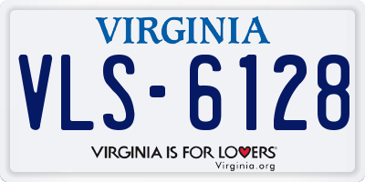 VA license plate VLS6128