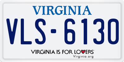 VA license plate VLS6130