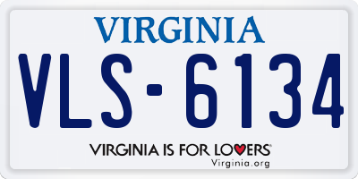 VA license plate VLS6134