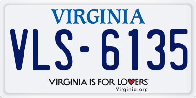 VA license plate VLS6135