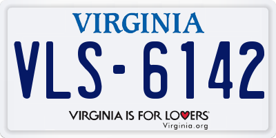 VA license plate VLS6142