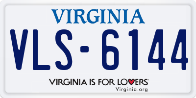 VA license plate VLS6144