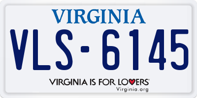VA license plate VLS6145