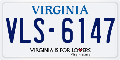 VA license plate VLS6147